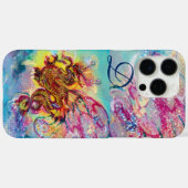 MEERESDRAGON IN GOLD BLAU GLITZERN MONOGRAM Case-Mate iPhone HÜLLE (Rückseite (Horizontal))