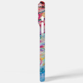 MEERESDRAGON IN GOLD BLAU GLITZERN MONOGRAM Case-Mate iPhone HÜLLE (Rückseite / Links)