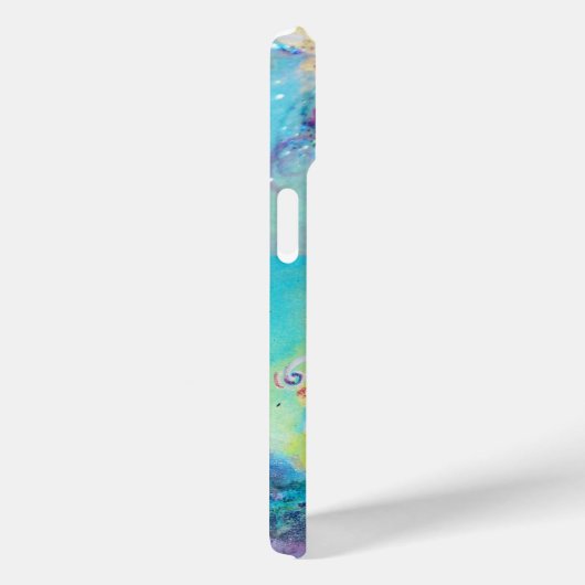 MEERESDRAGON IN GOLD BLAU GLITZERN MONOGRAM Case-Mate iPhone HÜLLE (Rückseite / Rechts)