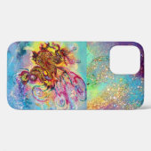 MEERESDRAGON IN GOLD BLAUE GLITZERN Case-Mate iPhone HÜLLE (Rückseite (Horizontal))