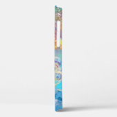 MEERESDRAGON IN GOLD BLAUE GLITZERN Case-Mate iPhone HÜLLE (Rückseite / Links)