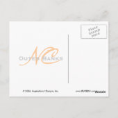 Meeresdünen (nach Bedarf) Postkarte (Rückseite)