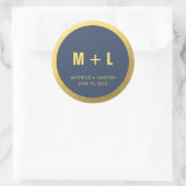 Meeresfarben + Aufkleber | Hochzeiten (Tasche)