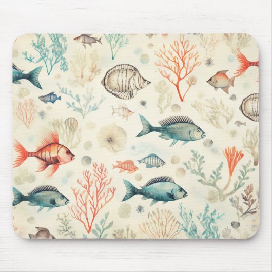 Meeresfauna Meeresküste Korallenunterwasser Mousepad (Vorne)
