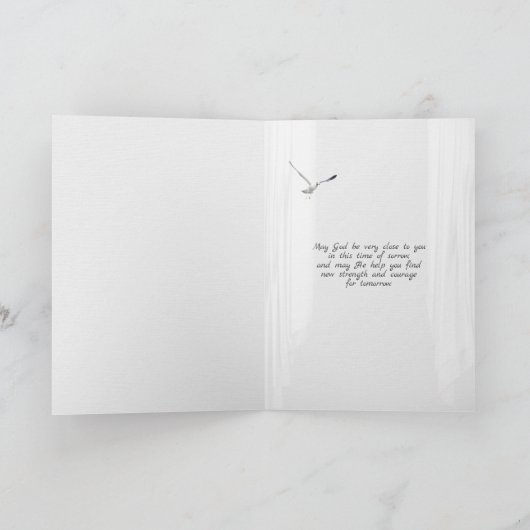 Meeresfenster-Beileid Karte (Innenseite)