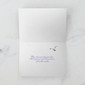 Meeresfenster mit Lila Sonnenaufgang Karte (Innenseite)