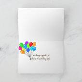 Meeresfisch mit Geburtstagszeichen Karte (Innenseite)