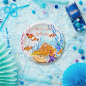 Meeresfische unter dem Meer Pappteller (Party)