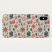 Meeresflora und -fauna-Muster Case-Mate iPhone Hülle (Rückseite (Horizontal))