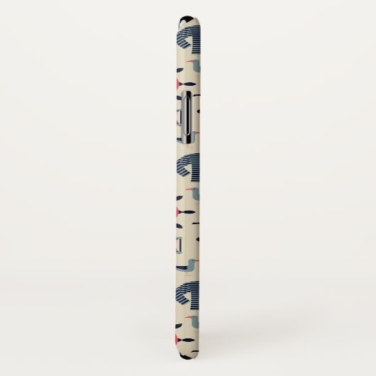 Meeresflora und -fauna-Muster Case-Mate iPhone Hülle (Hinten/Rechts)