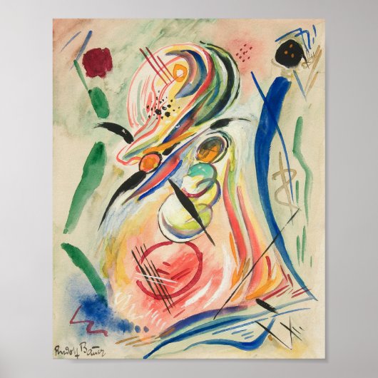 Meeresformen | Rudolf Bauer Poster (Vorne)