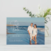 Meeresfotografie Save the Date (Stehend Vorderseite)