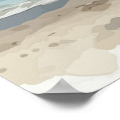 Meeresfrüchte an der Küste Maßgeschneidert Poster (Ecke)