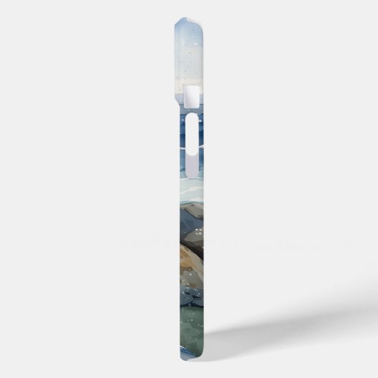 Meeresfrüchte auf Felsen Case-Mate iPhone Hülle (Rückseite / Links)