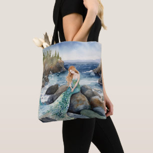 Meeresfrüchte auf Felsen Tasche