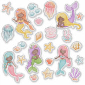 Meeresfrüchte Aufkleber (Vorderseite)