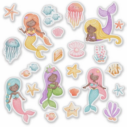 Meeresfrüchte Aufkleber (Vorderseite)