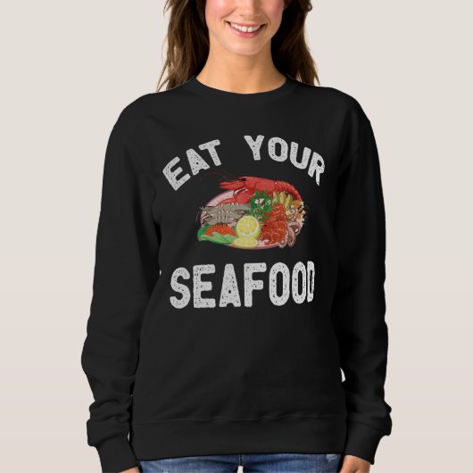 Meeresfrüchte-Bekleidung Erstaunliche Meeresfrücht Sweatshirt (Vorderseite)