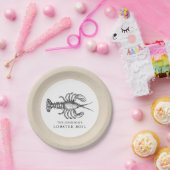 Meeresfrüchte-Blutgeschwür-Gewohnheit des Hummer-| Pappteller (Party)