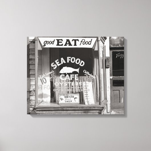 Meeresfrüchte Cafe, 1937 Leinwanddruck (Vorderseite)