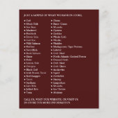 Meeresfrüchte-Display, Fischmonger/Ehefrau, Fischm Flyer (Hinten)