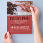Meeresfrüchte-Display, Fischmonger/Ehefrau, Fischm Flyer (Hand)