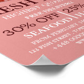 Meeresfrüchte-Display, Fischmonger/Ehefrau, Fischm Poster (Ecke)