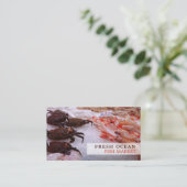 Meeresfrüchte-Display, Fischmonger/Ehefrau, Fischm Visitenkarte (Stehend Vorderseite)