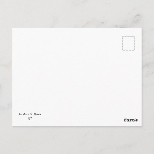 Meeresfrüchte & Dünen Postkarte (Rückseite)