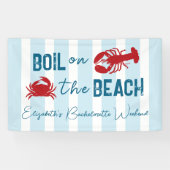 Meeresfrüchte-Eintopf-Junggesellinnen-Abschiedspar Banner (Horizontal)