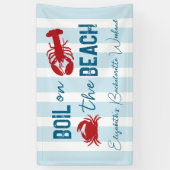 Meeresfrüchte-Eintopf-Junggesellinnen-Abschiedspar Banner (Vertikal)