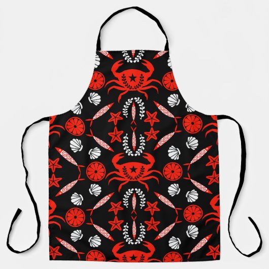 Meeresfrüchte Feinschmecker Geschenke Schürze (Vorderseite)