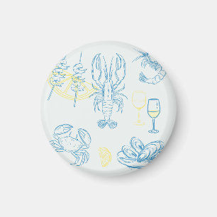 Meeresfrüchte-Festmahl Magnet