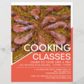 Meeresfrüchte-Garnelen, Werbung für Kochkurse Flyer (Vorne)