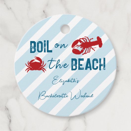 Meeresfrüchte-Koch Junggesellinnenparty Geschenkanhänger (Vorderseite)