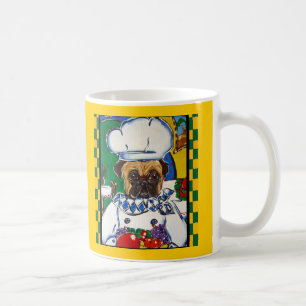 Meeresfrüchte-Koch-Pug Kaffeetasse