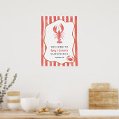 Meeresfrüchte-Koch-Willkommensschaumplatte Poster (Küche)