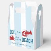 Meeresfrüchte-Kochparty Junggesellinnenabschied Geschenkschachtel (Geöffnet)