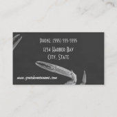 Meeresfrüchte-Krabben-Visitenkarte im Grau Visitenkarte (Rückseite)