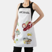 Meeresfrüchte Krebserkranker Koch Monogram Schürze (InSitu)