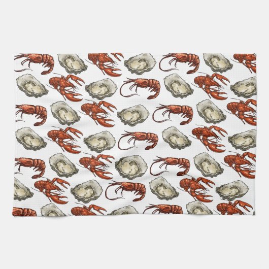 Meeresfrüchte Küchentuch (Horizontal)