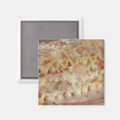 Meeresfrüchte-Lasagne-Magnet Magnet (Vorderseite/Rückseite)