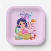 Meeresfrüchte-Leben Pappteller (Vorderseite)