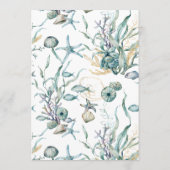 Meeresfrüchte Meeresfrüchte Menü "Coral Reef" Menükarte (Rückseite)