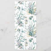 Meeresfrüchte Meeresfrüchte Menü "Coral Reef" Menükarte (Rückseite)