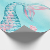 Meeresfrüchte-Meerjungfrau Geschenkpapier (Ecke)