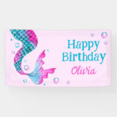 Meeresfrüchte Meerjungfrau Schwanz unter dem Meer Banner (Horizontal)