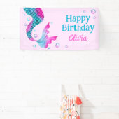 Meeresfrüchte Meerjungfrau Schwanz unter dem Meer Banner (InSitu)