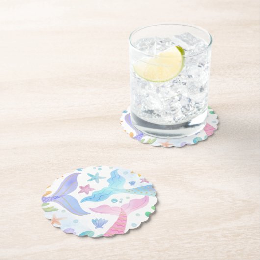 Meeresfrüchte Meerjungfrau Schwanz unter dem Party Untersetzer (Vor Ort)