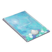 Meeresfrüchte Meerjungfrauenskala Personalisiert Notizblock (Rechte Seite)